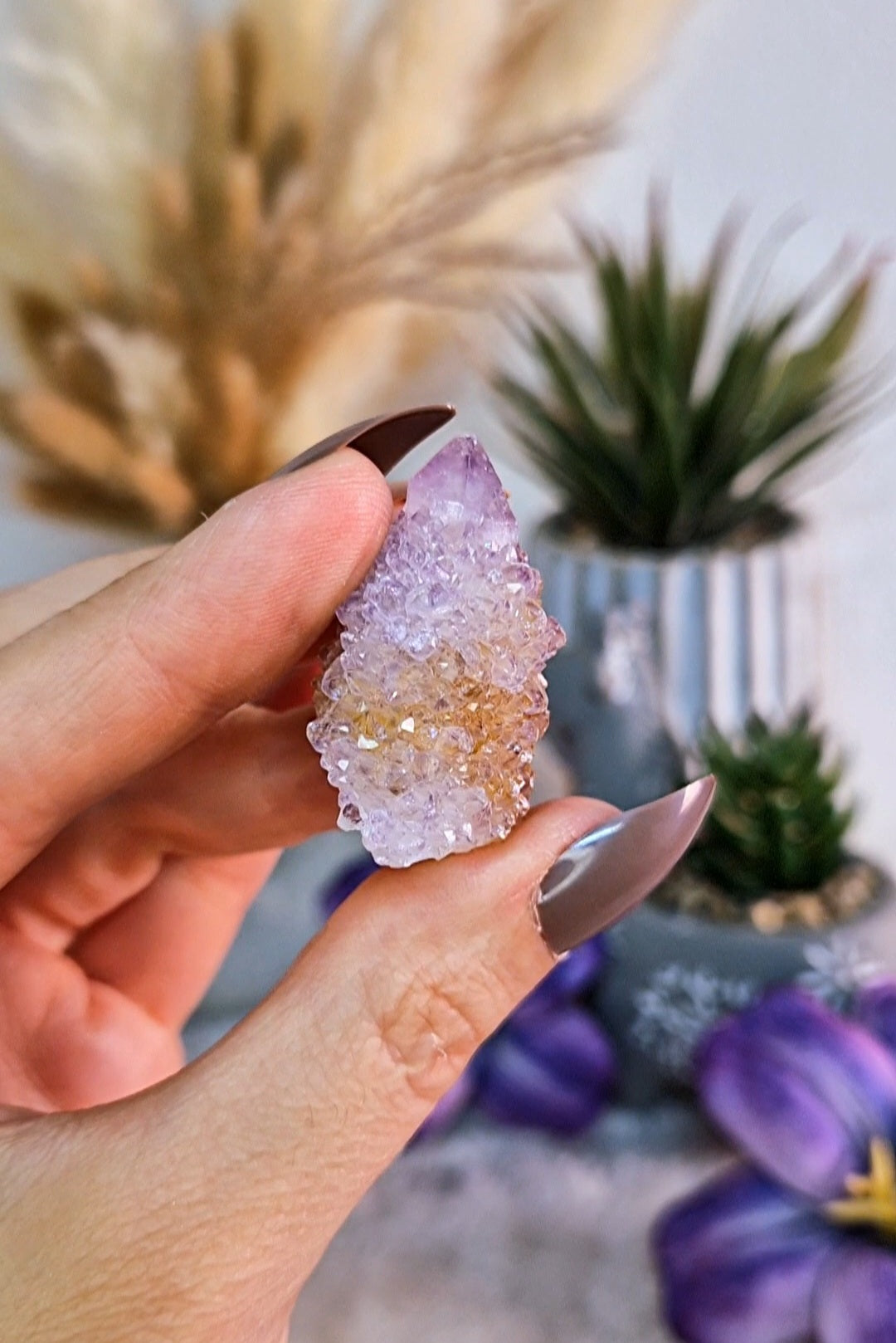 Punta di SPIRIT QUARTZ - QUARZO CACTUS