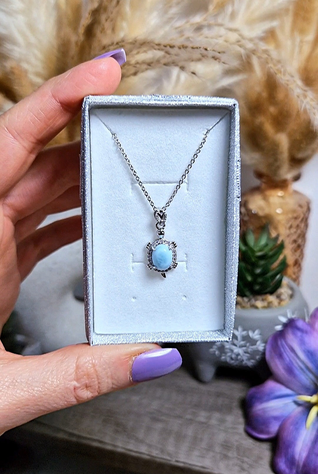 Ciondolo con tartaruga LARIMAR